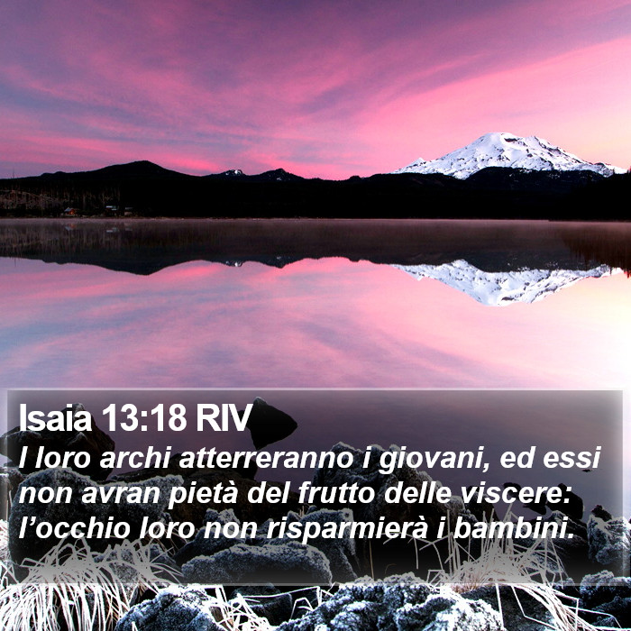 Isaia 13:18 RIV Bible Study