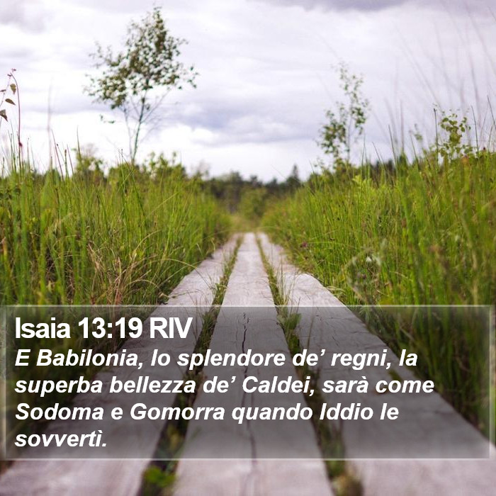 Isaia 13:19 RIV Bible Study