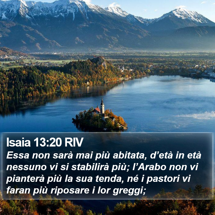 Isaia 13:20 RIV Bible Study