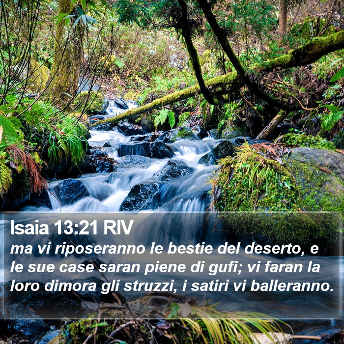 Isaia 13:21 RIV Bible Study