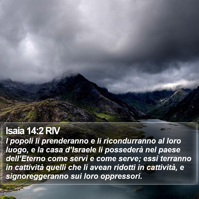 Isaia 14:2 RIV Bible Study