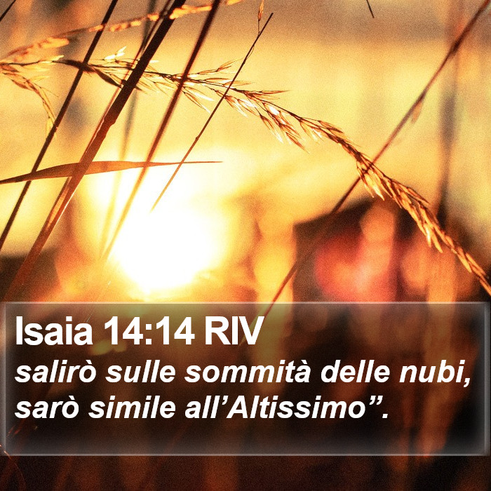 Isaia 14:14 RIV Bible Study