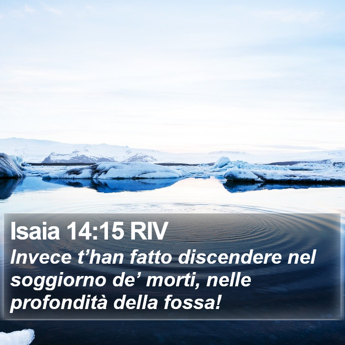 Isaia 14:15 RIV Bible Study