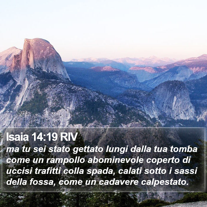 Isaia 14:19 RIV Bible Study