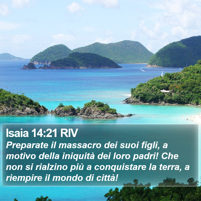 Isaia 14:21 RIV Bible Study