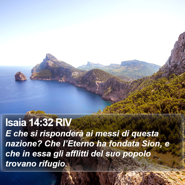 Isaia 14:32 RIV Bible Study