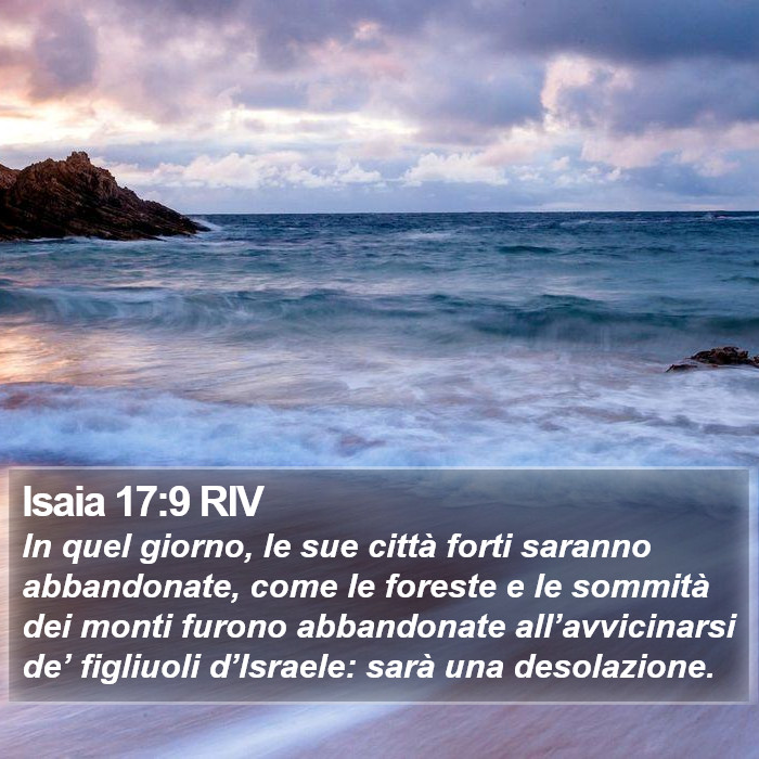 Isaia 17:9 RIV Bible Study