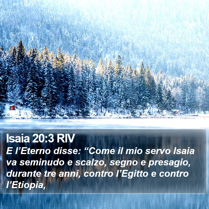 Isaia 20:3 RIV Bible Study