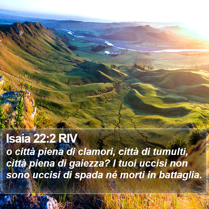 Isaia 22:2 RIV Bible Study