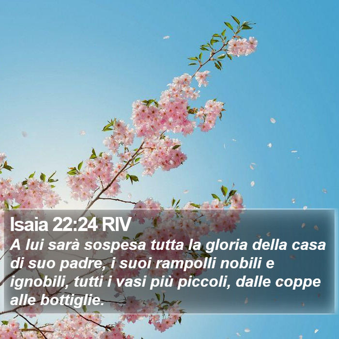 Isaia 22:24 RIV Bible Study
