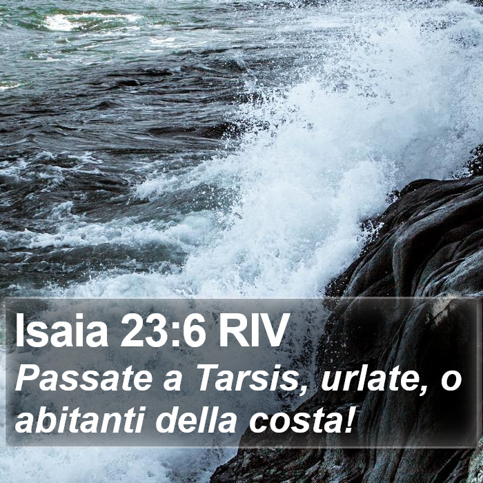 Isaia 23:6 RIV Bible Study