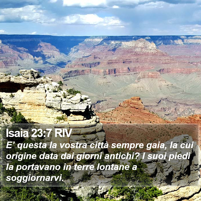 Isaia 23:7 RIV Bible Study