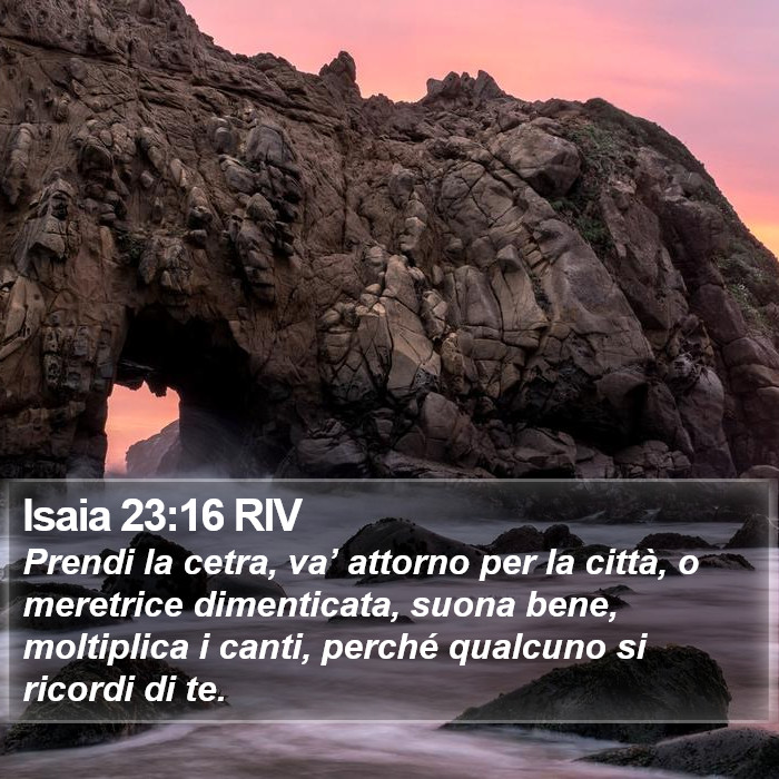 Isaia 23:16 RIV Bible Study