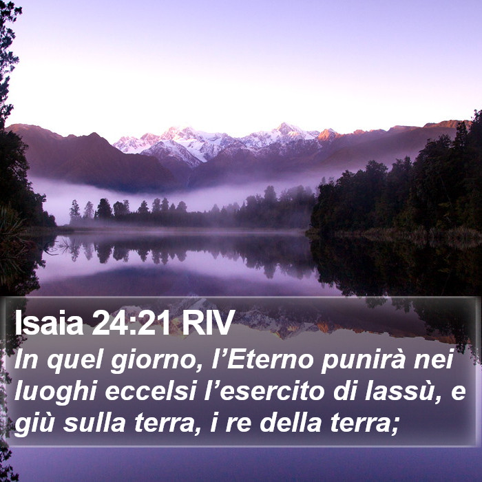 Isaia 24:21 RIV Bible Study