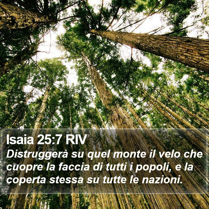 Isaia 25:7 RIV Bible Study