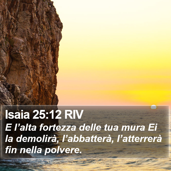 Isaia 25:12 RIV Bible Study