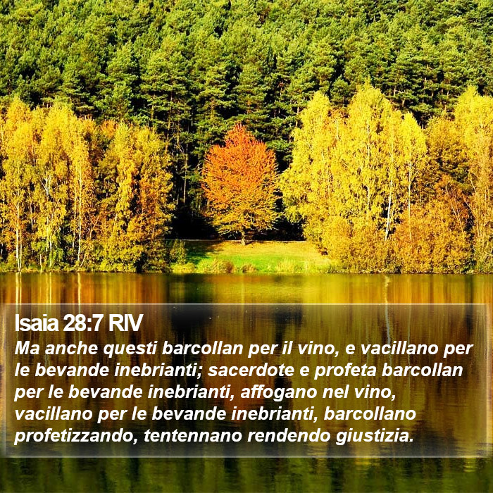 Isaia 28:7 RIV Bible Study