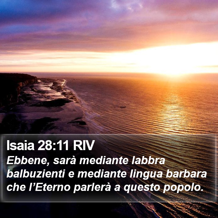 Isaia 28:11 RIV Bible Study