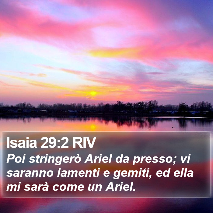 Isaia 29:2 RIV Bible Study