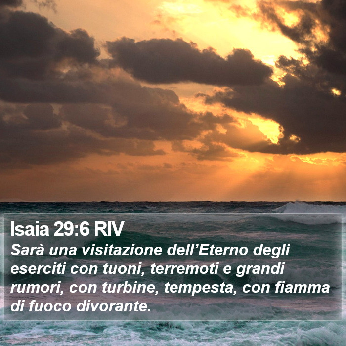 Isaia 29:6 RIV Bible Study