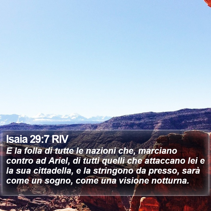 Isaia 29:7 RIV Bible Study