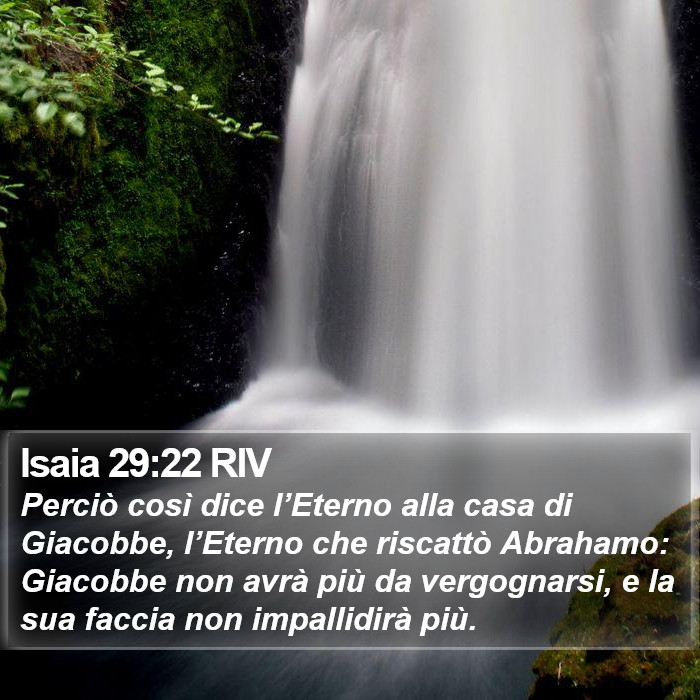 Isaia 29:22 RIV Bible Study
