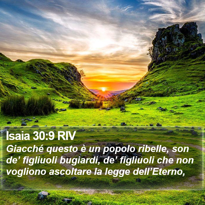 Isaia 30:9 RIV Bible Study