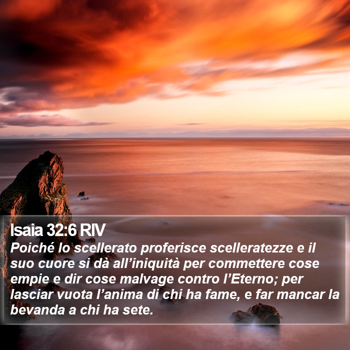 Isaia 32:6 RIV Bible Study
