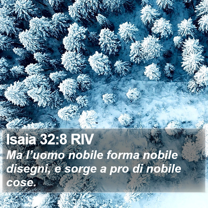Isaia 32:8 RIV Bible Study