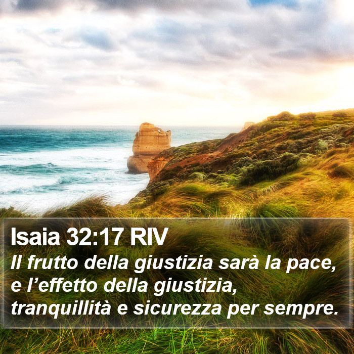 Isaia 32:17 RIV Bible Study