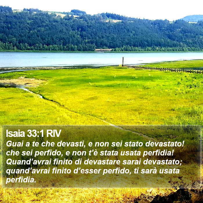 Isaia 33:1 RIV Bible Study