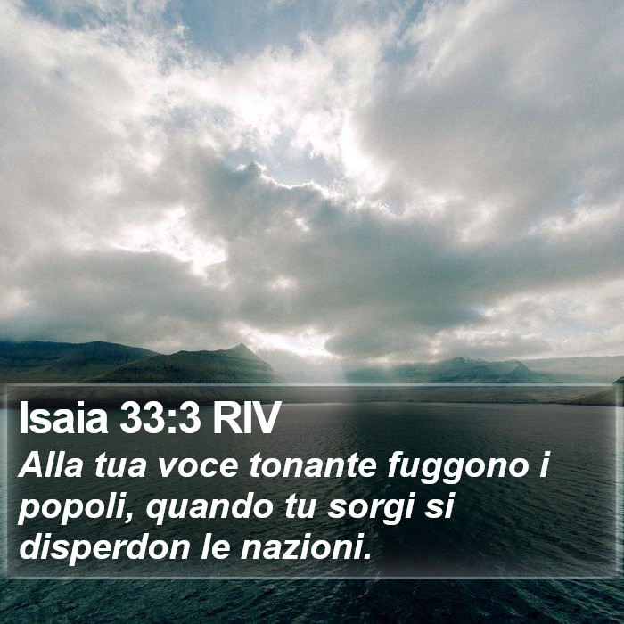 Isaia 33:3 RIV Bible Study