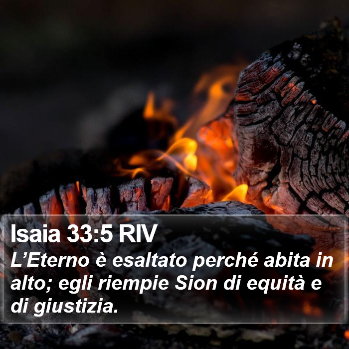 Isaia 33:5 RIV Bible Study