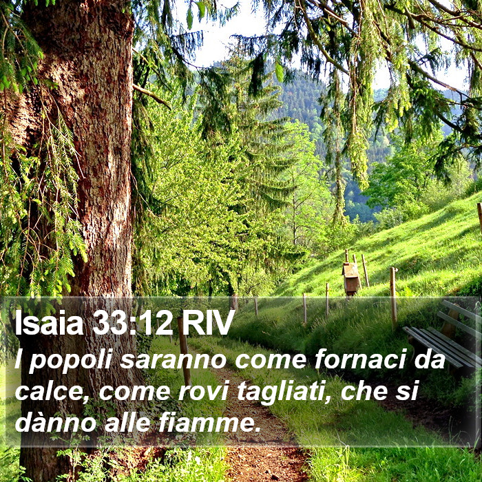 Isaia 33:12 RIV Bible Study