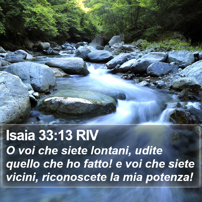 Isaia 33:13 RIV Bible Study