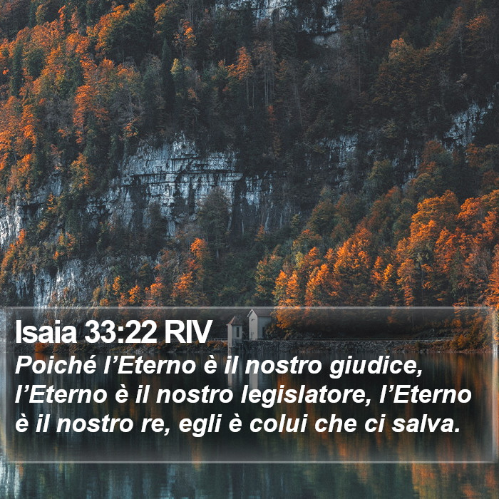 Isaia 33:22 RIV Bible Study
