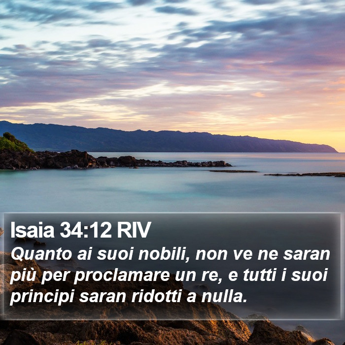 Isaia 34:12 RIV Bible Study