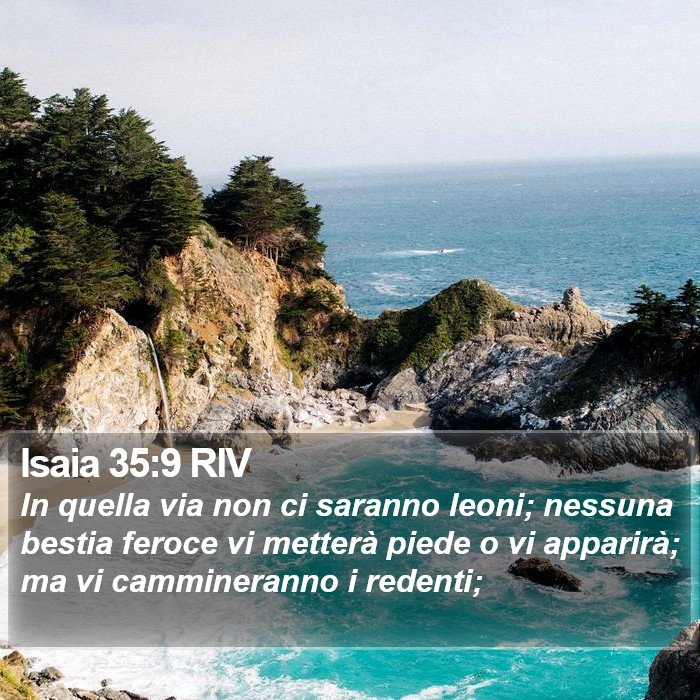 Isaia 35:9 RIV Bible Study