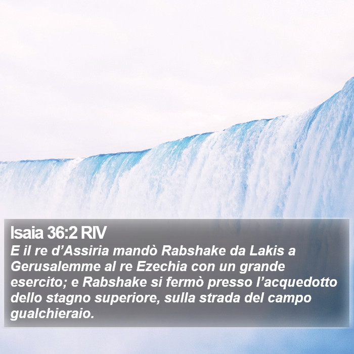 Isaia 36:2 RIV Bible Study