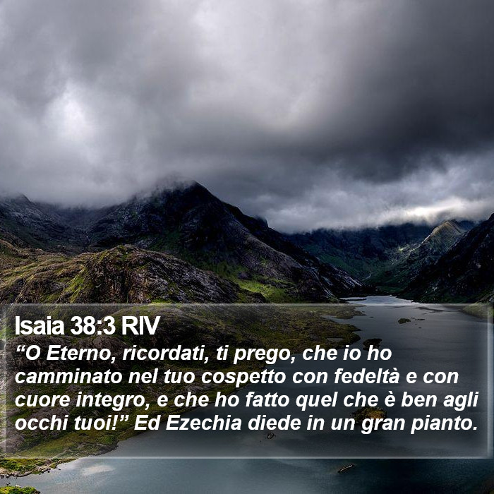 Isaia 38:3 RIV Bible Study