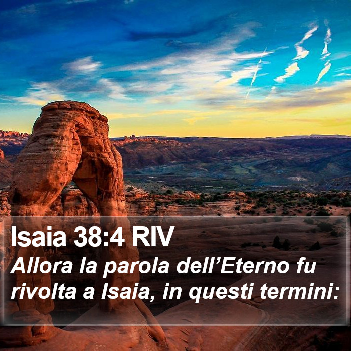 Isaia 38:4 RIV Bible Study