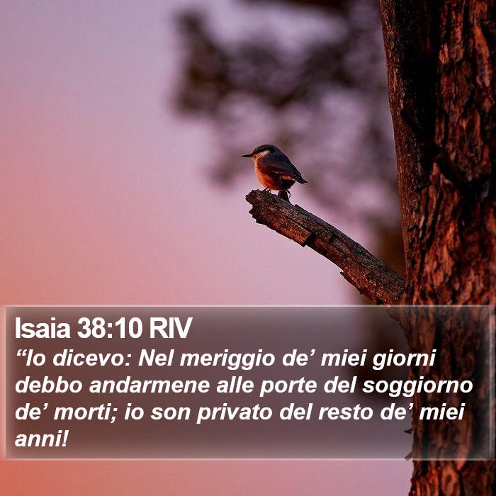 Isaia 38:10 RIV Bible Study