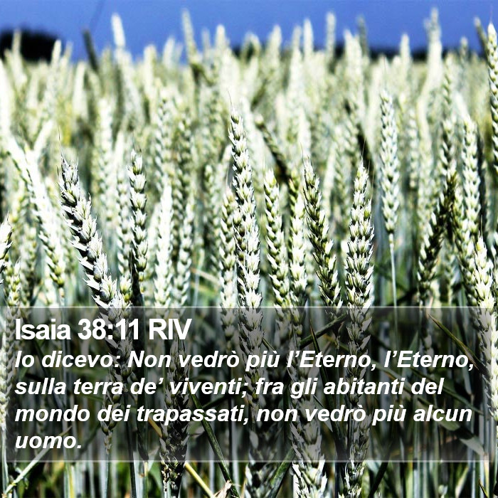 Isaia 38:11 RIV Bible Study