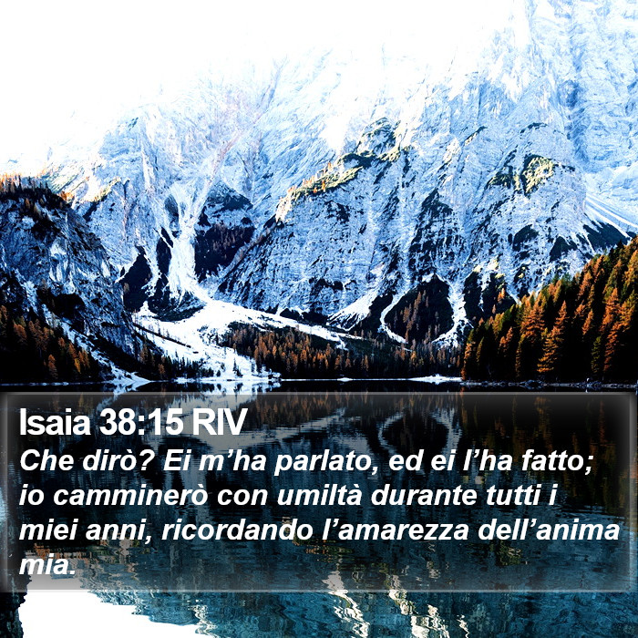 Isaia 38:15 RIV Bible Study