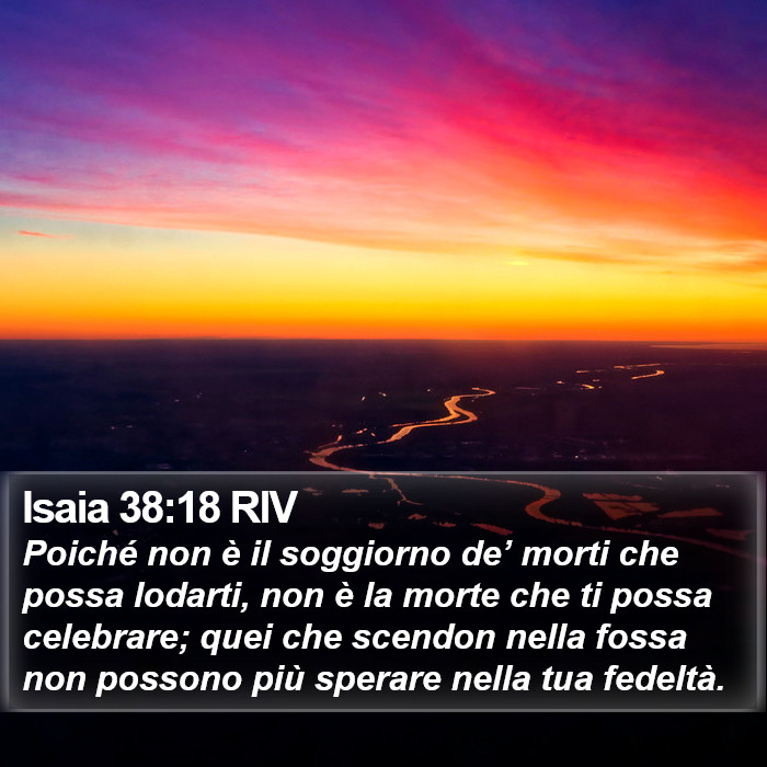 Isaia 38:18 RIV Bible Study