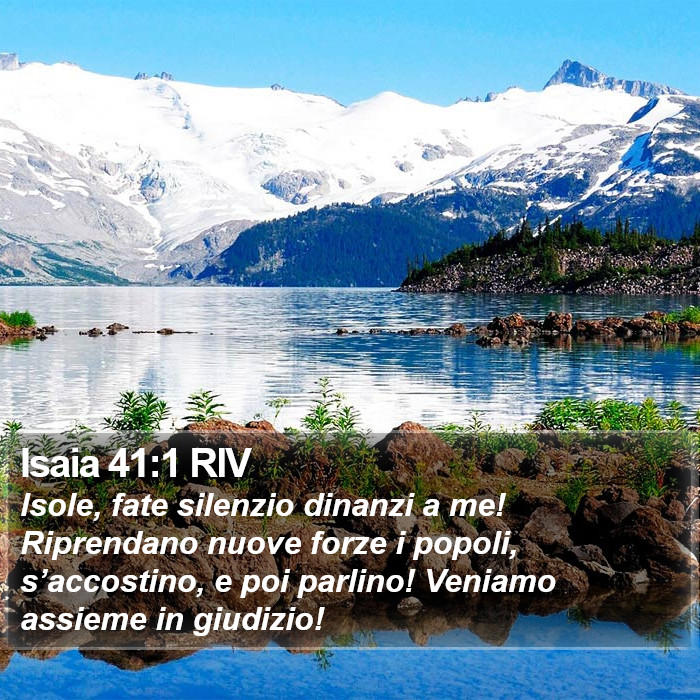 Isaia 41:1 RIV Bible Study