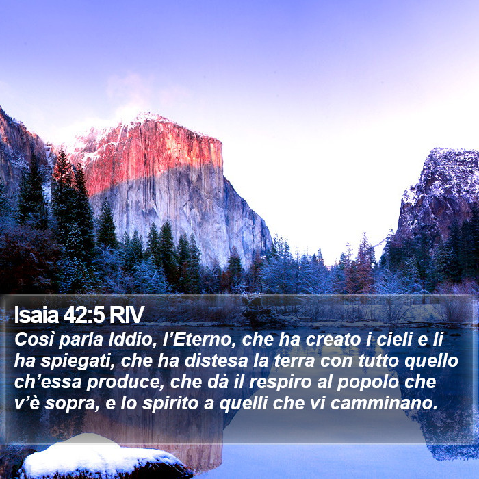 Isaia 42:5 RIV Bible Study