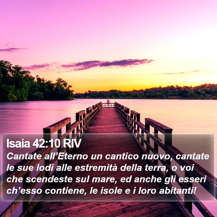 Isaia 42:10 RIV Bible Study