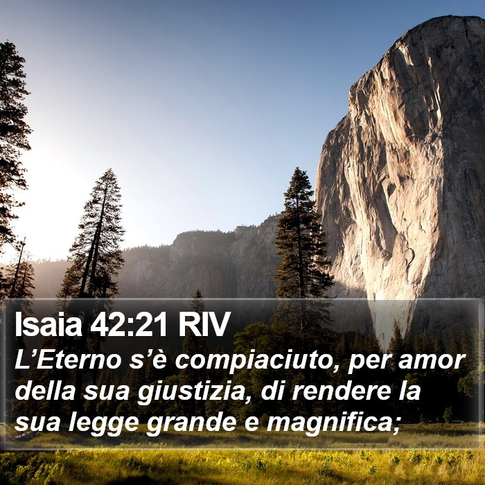 Isaia 42:21 RIV Bible Study