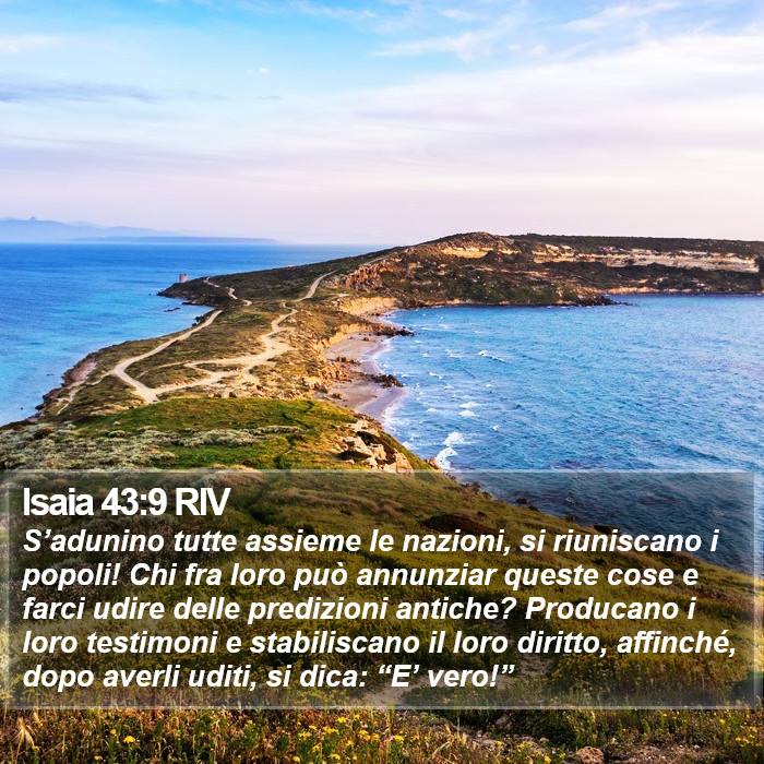 Isaia 43:9 RIV Bible Study